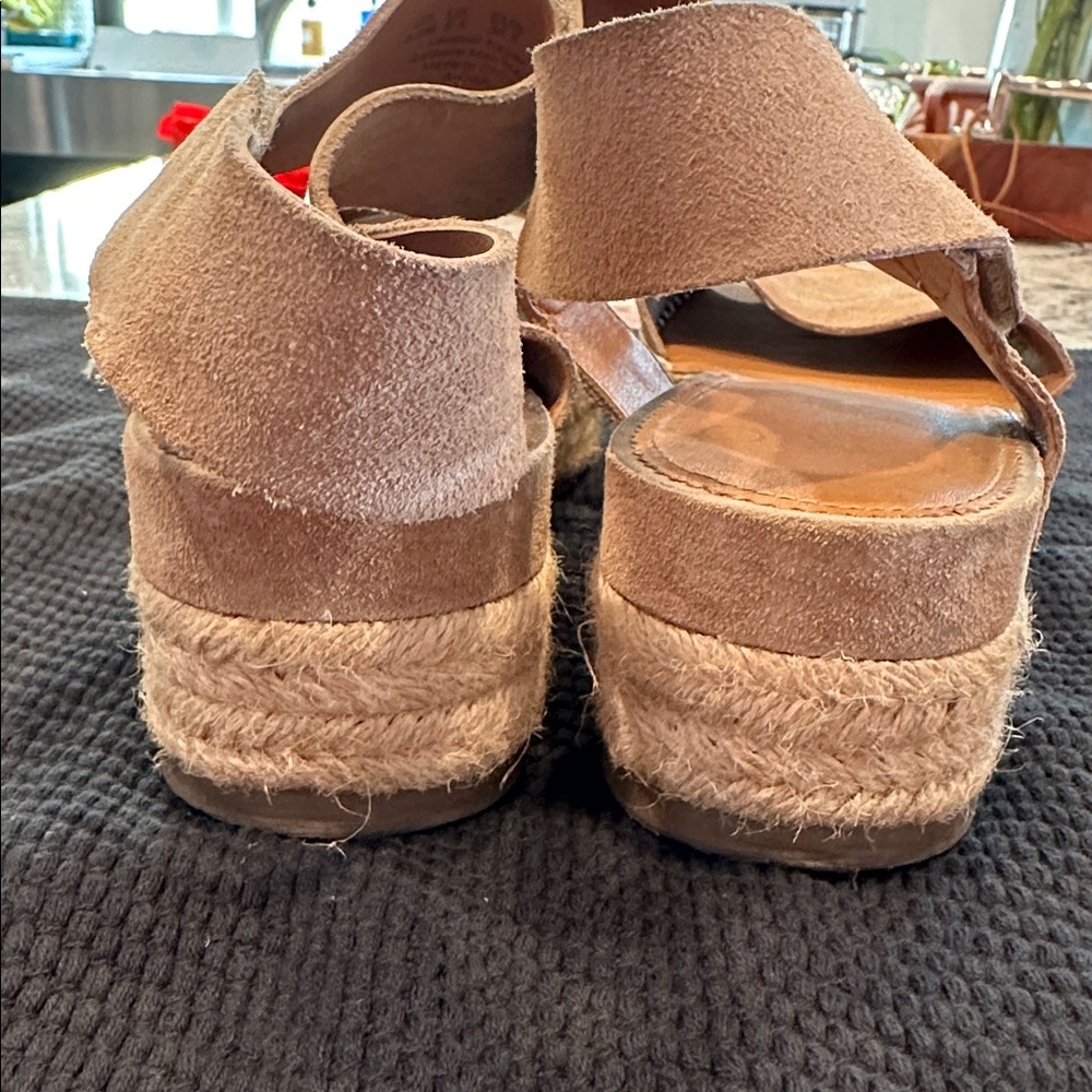 Franco Sarto Tan Espadrille Sandals - Picture 4 of 6